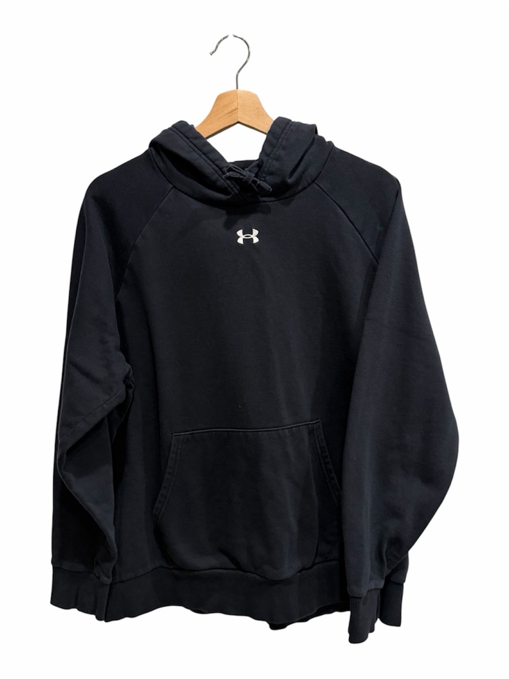 Under Armour Black Hoodie Sweatshirt with Embroidered Logo Men’s XL